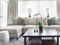 Grey Curtains Living Room Design