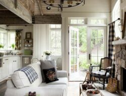 Cozy Rustic Cottage Living Room