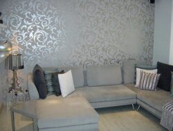 Grey Wallpaper Living Room Ideas