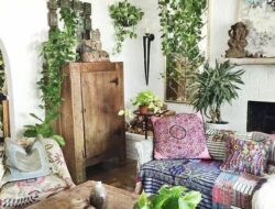 Bohemian Living Room Plants