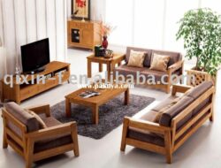 Wooden Sofa Set For Living Room