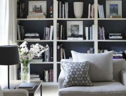 Living Room Shelves With Doors