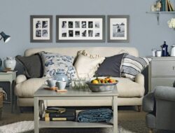 Blue Grey Walls Living Room