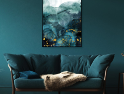 Teal Wall Art For Living Room