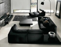 Modern Black And White Living Room