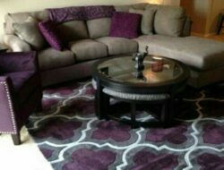 Purple Brown Living Room