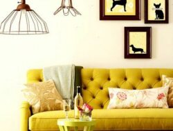 Mustard Yellow Couch Living Room