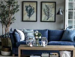 Navy Blue Sofa Living Room