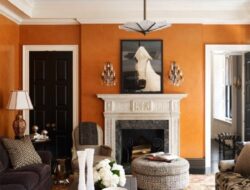 Burnt Orange Living Room