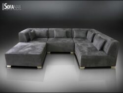 Grey Suede Living Room Set