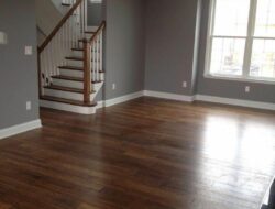 Beige Gray And Brown Living Room With Dark Wood Floor