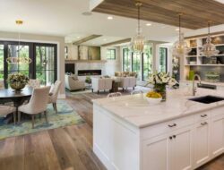 Open Plan Kitchen Living Room Flooring Ideas