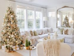 Christmas Tree In Living Room Or Family Room