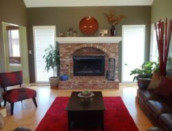 Red Brick Fireplace Living Room