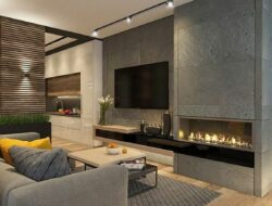 Warm Modern Living Room