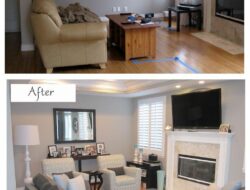 Before And After Small Living Room Furniture Arrangement