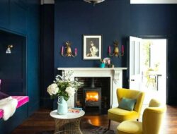 Dark Blue Living Room