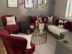 Maroon Living Room Decor Ideas