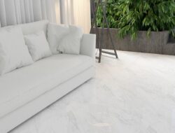 White Tile Living Room