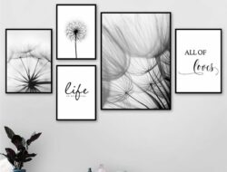 Living Room Black And White Wall Art