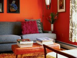 Orange And Red Living Room Decor