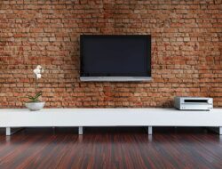 Brick Wall Living Room Tv