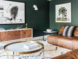 Warm Green Living Room