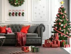Christmas Living Room Background