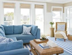 Seaside Blue Coastal Living Room