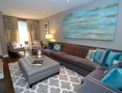 Brown And Aqua Living Room Ideas