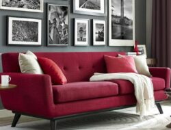 Red Couch Living Room Design