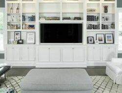 White Cabinet Living Room
