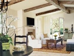 Faux Beams Living Room