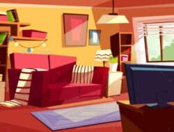 Cartoon Of Living Room